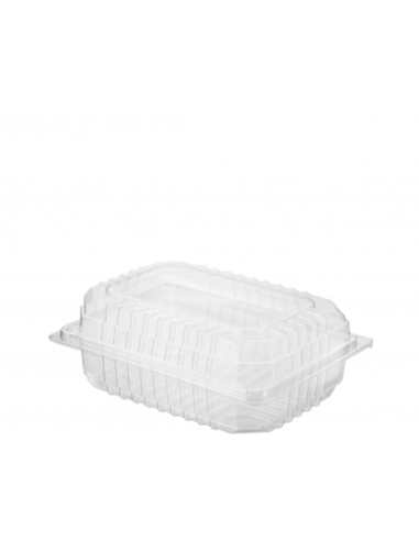 Cast Away Clearview Hinged Container Small Salad Pack 165 von 120 x 60 mm (Ebyternal) 150 von 105 x 60 mm (Internal) x 100