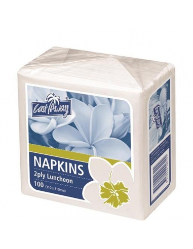 Cast Away Napkin 2ply Pranzo bianco x 100
