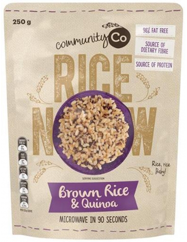 Community Co Braune Reis & Quinoa Mikrowellen 250gm