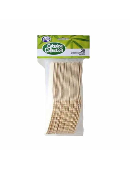 Alpen Wooden Knife 165mm 25 Pack x 1