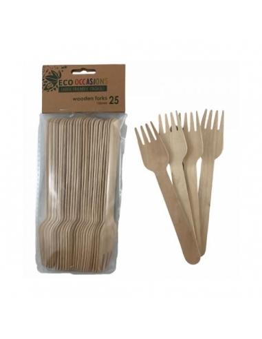 Alpen Fourchette en bois 155mm 25 Pack