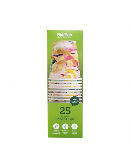 艺术系列 Biopack 纸杯 280ml 25 个装
