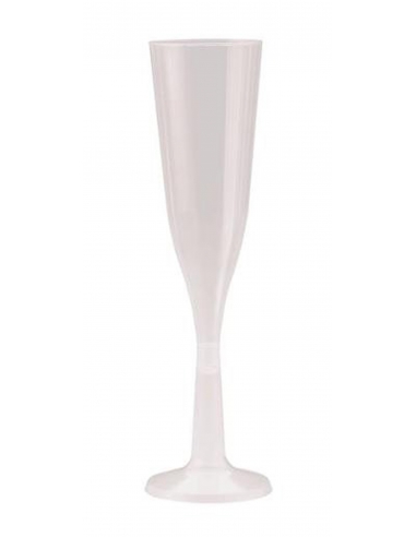 Cast Away Przezroczyste plastikowe kieliszki do szampana 144 ml x 10