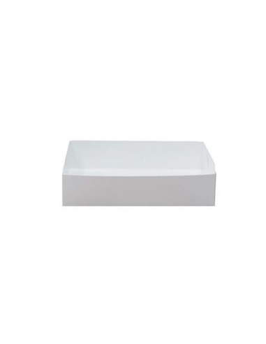 Cast Away Tray Karton Weiß Kleines 190 von 130 x 45 mm x 200
