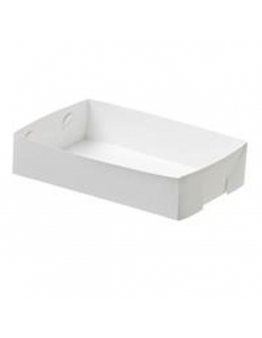 Cast Away Rediserve Food Tray Large White Large 250 by 180 by 58 mm x 200