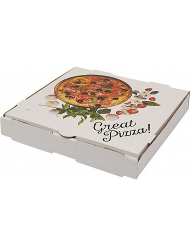 Cast Away Pizza Box 11 inch x Printed White 11 Inch 11 inch x 50