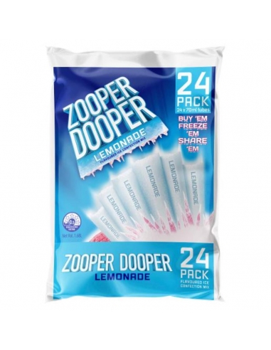 Zooper Dooper Acqua di limone ghiaccio 24 Pack 70ml