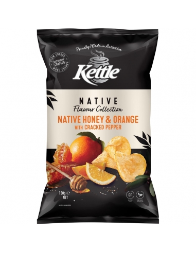Kettle Nativer Honig & Orange mit gecracktem Pfeffer 150g x 1