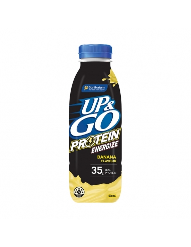 La proteina UP & GO eccita la banana 500 ml x 12