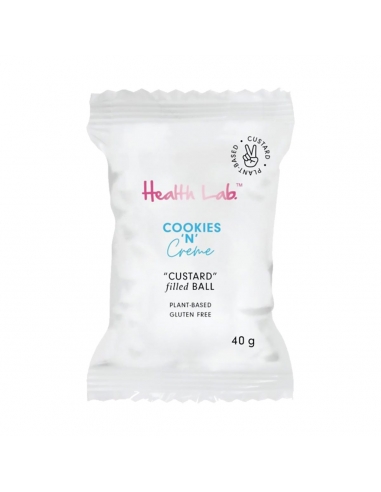 Health Lab Cookies 'n' Cream Custard gefüllt Ball 40g x 12