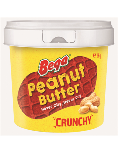 Bega Peanut Butter Crunchy 2 Kg Bucket