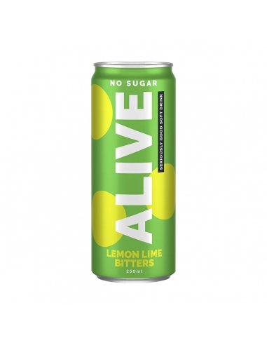 Alive Lemon Lime Bilters 250ml x 24