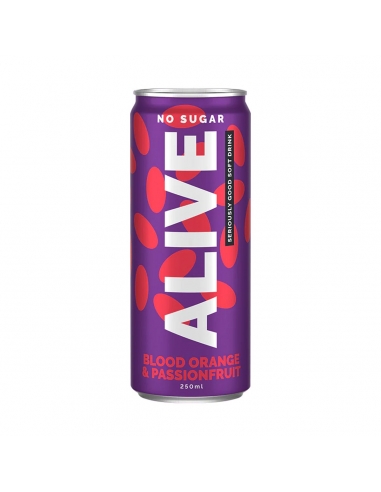 Alive Blood Orange & Passionfruit 250ml x 24