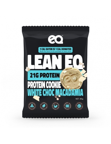 Eq Lean Protein Cookie White Choc Macadamia 85g x 12