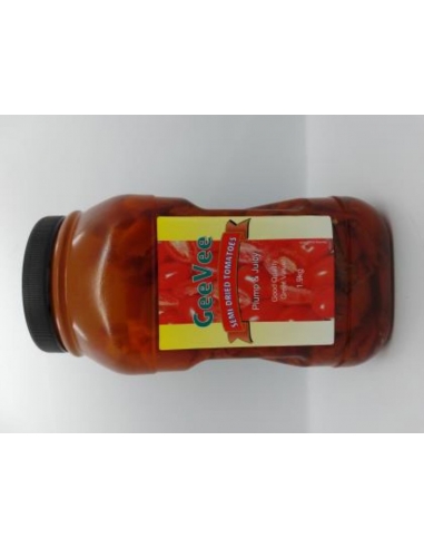 Gee Vee Tomates Semi Dried plástico 1.9 Kg Jar