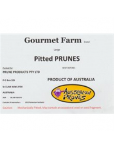 Gourmet Farm Prunes Pitt 10 Kg Carton