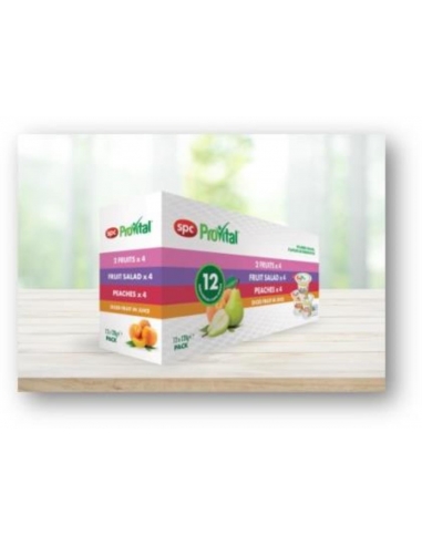 Spc Provital Snack Pack Diced Fruit Variety Pack 12 X 120gr Tray