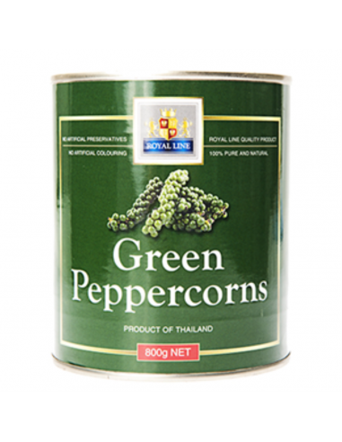 Royal Line Peppercorns Green In Water 800Gr x 1