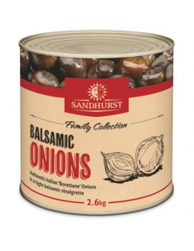 Sandhurst Onions Balsamic Borettane (1.4kg D/w) 2.6 Kg x 1
