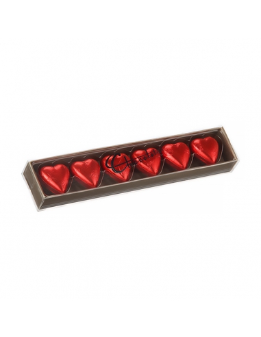 Chocolatier Red Hearts 6 Pack x 6
