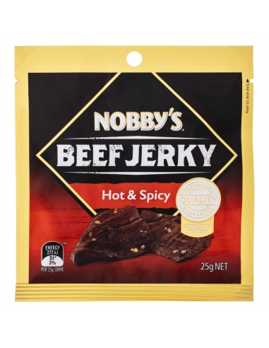 Nobbys Beef Jerky Heet 25 g x 12