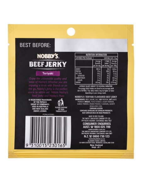 Nobby Beef Jerky Teriyaki 25 g x 12