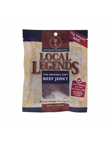 Local Legends Original de carne blanda Jerky 55g x 12