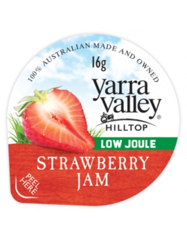 Yarra Valley 草莓果酱低焦耳山顶 16 克 x 200