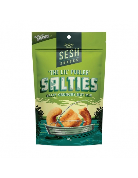 Sesh Snacks ソルティーズ ソルティクランチナッツミックス 115g×12個