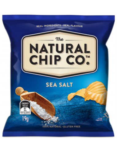 Natural Chip Company Aardappelchips Zeezout 19gr x 24