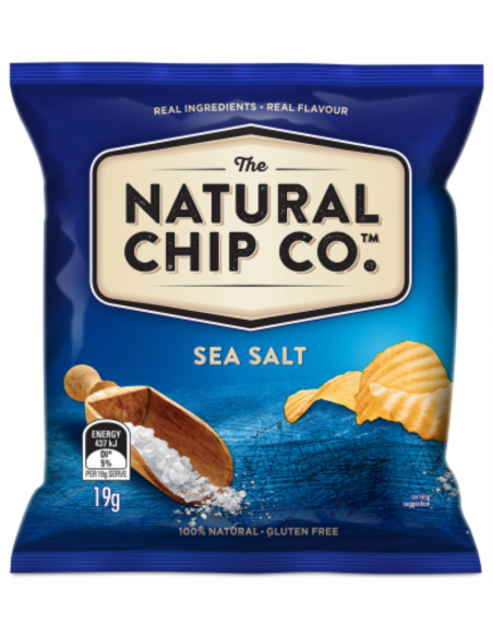 Natural Chip Company ポテトチップス シーソルト 19gr×24個