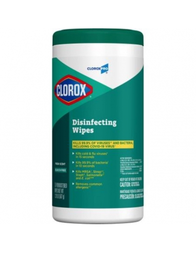 Clorox Tube de Tube Désinfectant Wipes