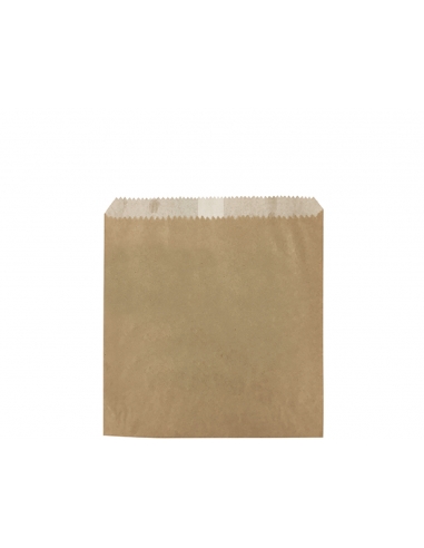 Cast Away No1 Brown Square Flat Greaseproof Lined Bags 200 by 175 mm x 500