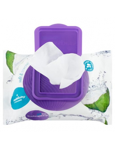 Swisspers Facial Wipes Micellar With Coconut Water 25 Pack x 6