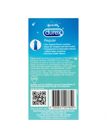 Durex 普通避孕套 10 片装