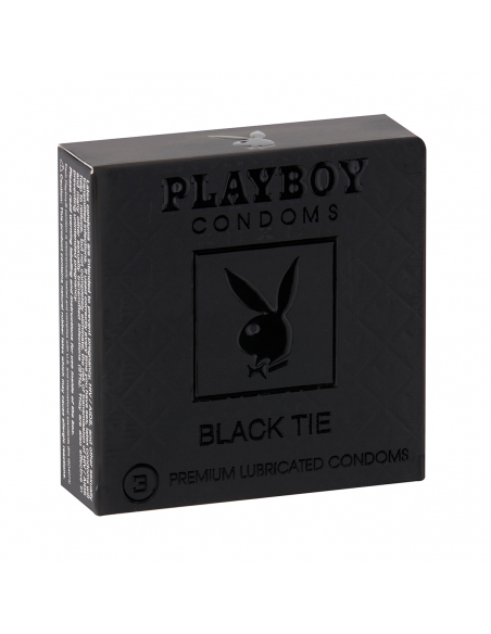 Playboy Kondom Black Tie 3 Pack x 6