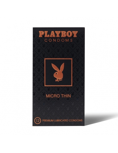 Playboy Condón Micro Thin 12 Pack x 12