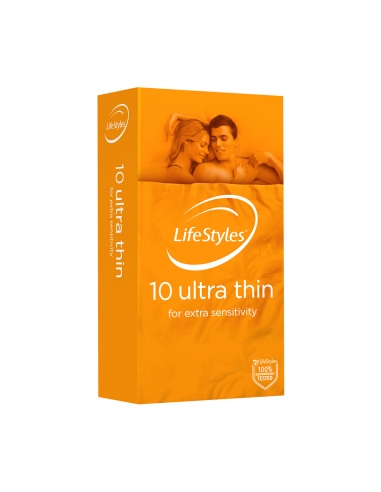 Paquet de 10 préservatifs ultra fins Lifestyles