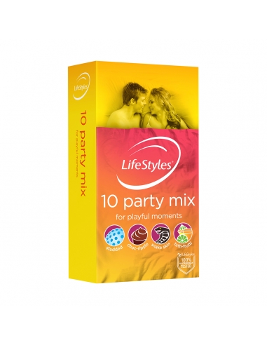 Paquet de 10 préservatifs Lifestyles Party