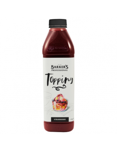Barkers Topping Strawberry 1 Lt Bottle
