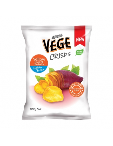 Vege Crisps Gelb Süß Kartoffel 100g x 6