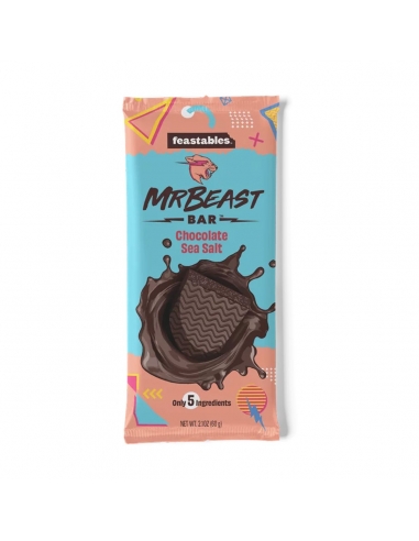 Feastables Mr Beast Bar Chocolat Sel de Mer 60g x 10