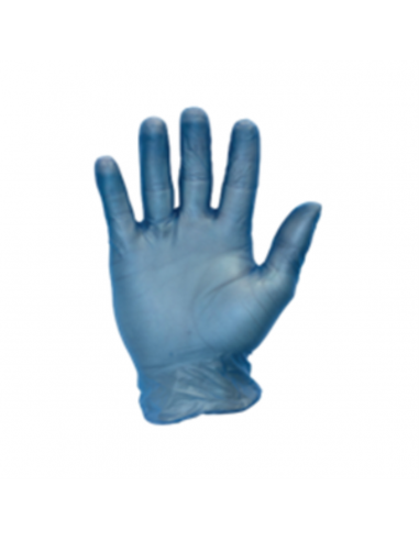 Pharm Pak Handschuhe Vinyl blau Medium Pulver Kostenlose 100 Pack Pack