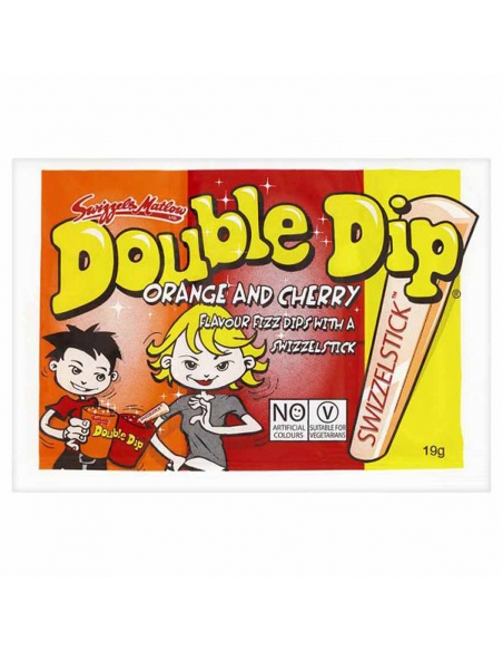 Swizzels Double Dip Orange and Cherry x 36