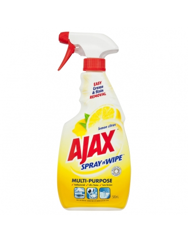 Ajax Espray N Wipe 500ml Lemon
