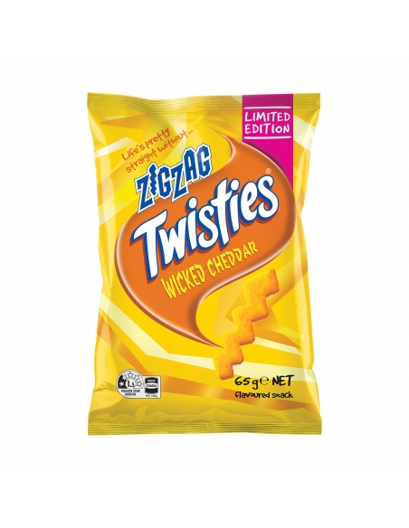 Twisties Zig Zag Wicked Cheddar 65g x 15
