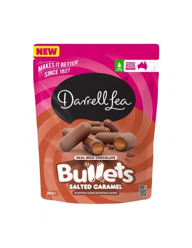 Darrell Lea Balas de chocolate con leche y caramelo salado 200 g x 12