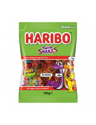 Haribo Tweelingslangen 140 g x 14