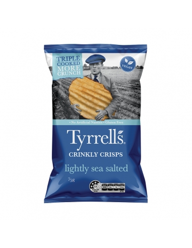 Tyrells ligeramente salado marino 75 g x 12