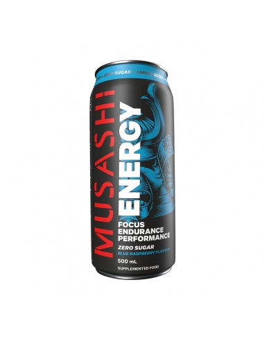 Musashi Energy ドリンクブルーラズベリー500ml x 12